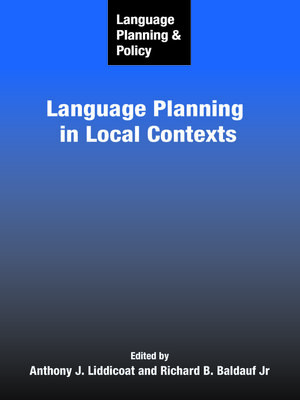 cover image of Language Planning and Policy